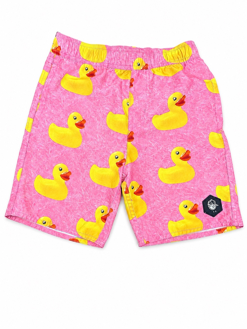 NEFF Kids Pink Rubber Duck Swim Trunks Youth S